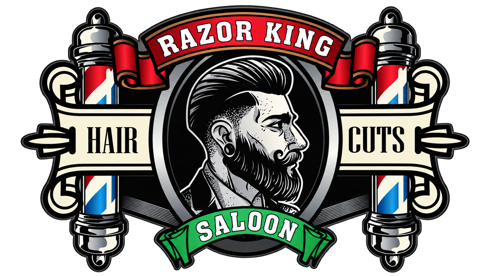 Razor King Hair Cuts Saloon original logo